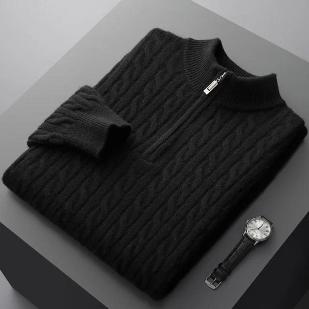 Marcello - Cashmere Half-Zip Sweater