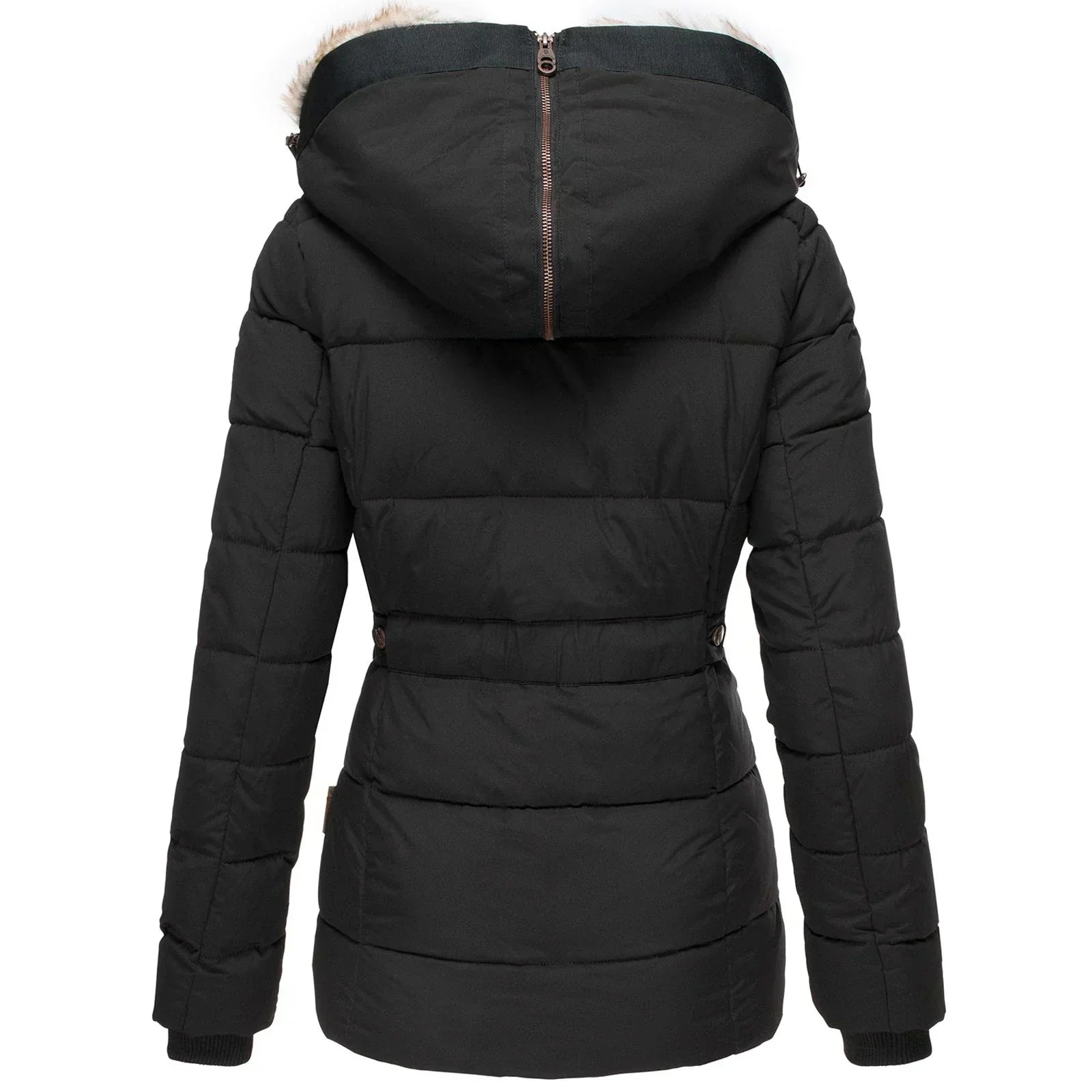 Tessa - Warm Winter Jacket With Fur Lining